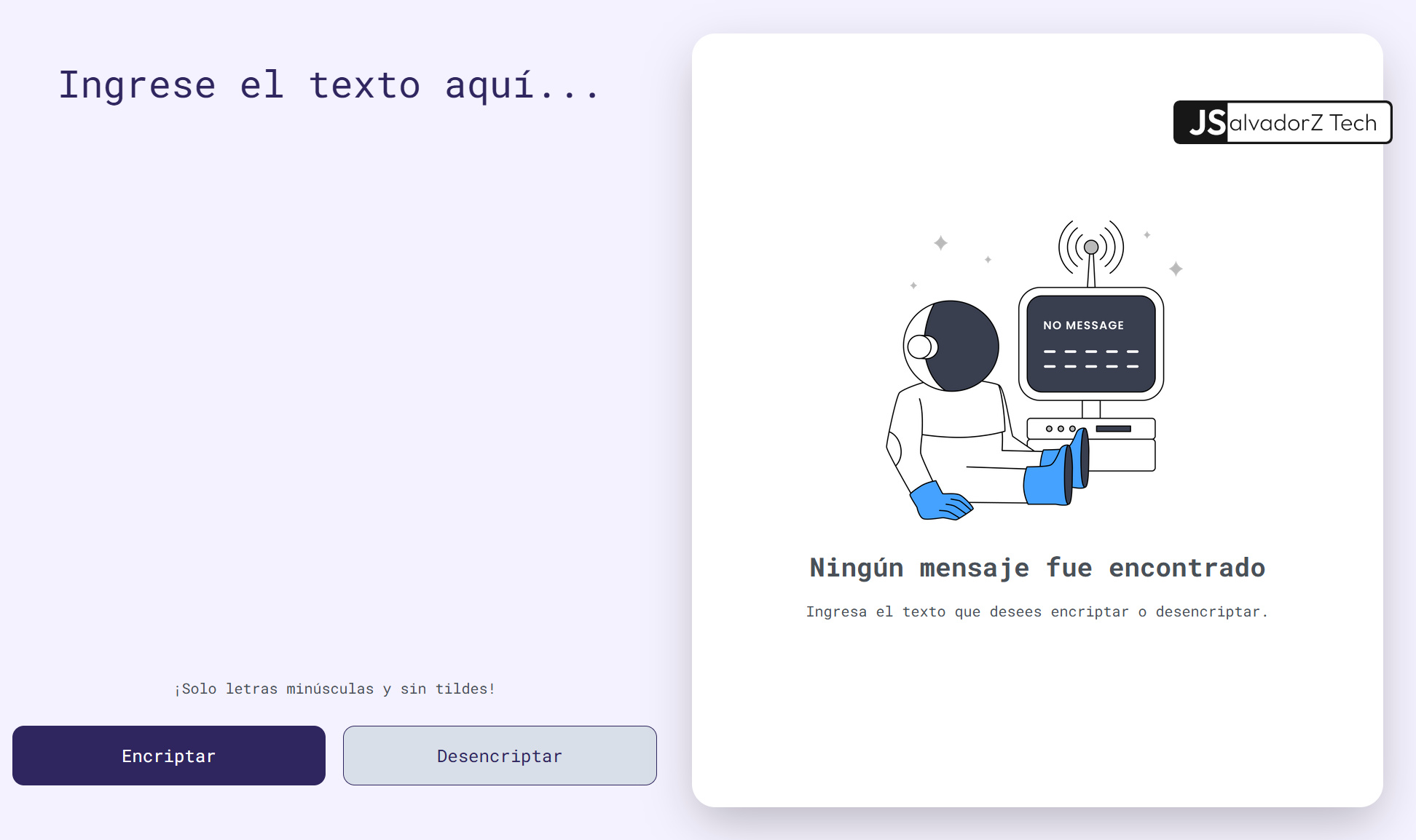 Encriptador de Texto con Javascript