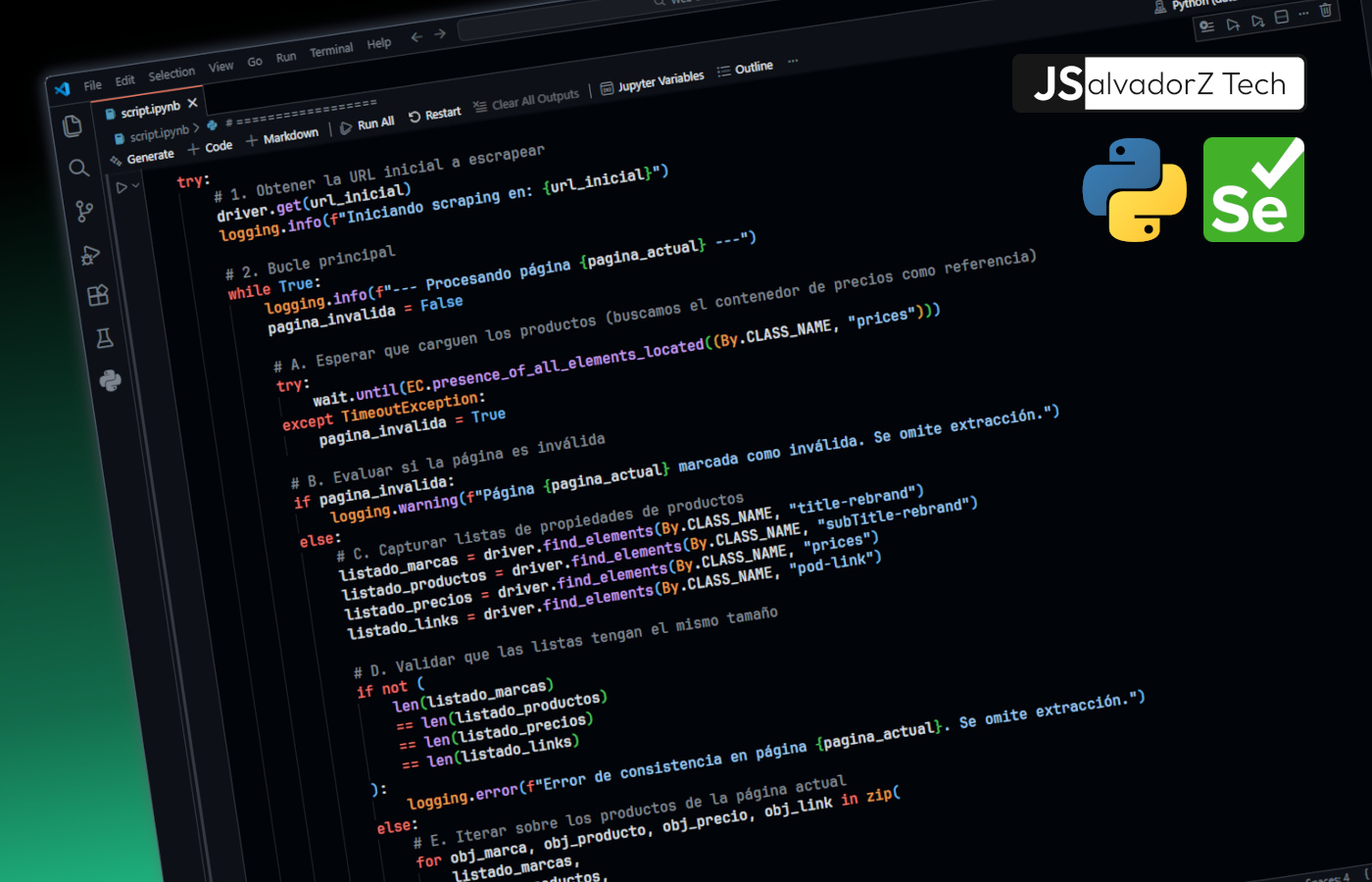 Web Scraping con Selenium de productos de Tottus.com